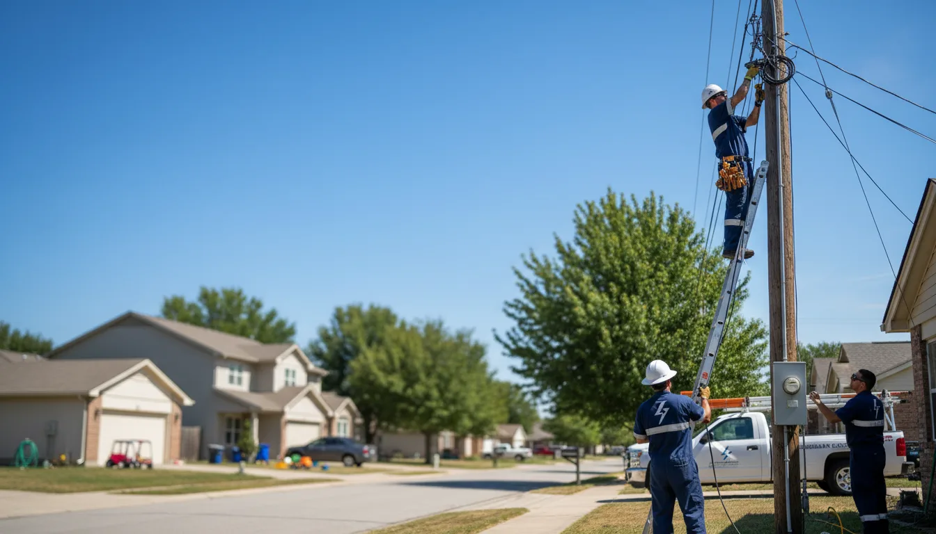 Residential electrician providing installation services in Cedarville, MI